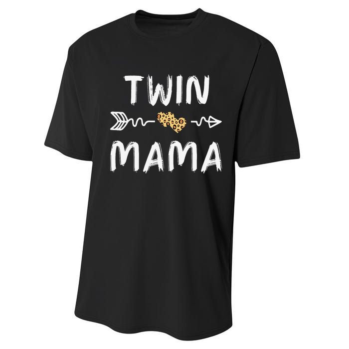 Leopard Cute Twin Moms Matching Theme Performance Sprint T-Shirt