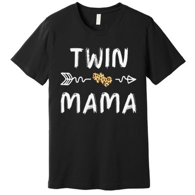 Leopard Cute Twin Moms Matching Theme Premium T-Shirt