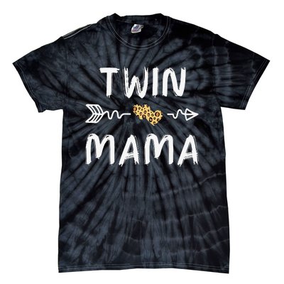 Leopard Cute Twin Moms Matching Theme Tie-Dye T-Shirt