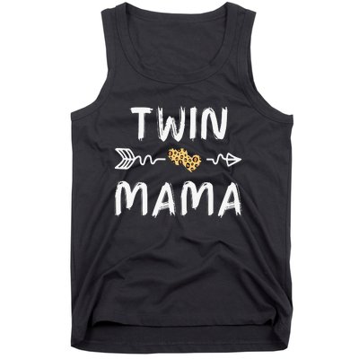 Leopard Cute Twin Moms Matching Theme Tank Top