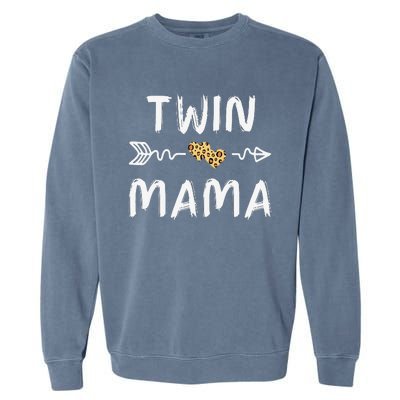 Leopard Cute Twin Moms Matching Theme Garment-Dyed Sweatshirt