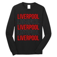 Liverpool City Tourist Souvenir Gift Uk England Long Sleeve Shirt