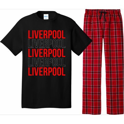 Liverpool City Tourist Souvenir Gift Uk England Pajama Set