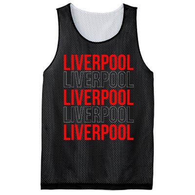 Liverpool City Tourist Souvenir Gift Uk England Mesh Reversible Basketball Jersey Tank