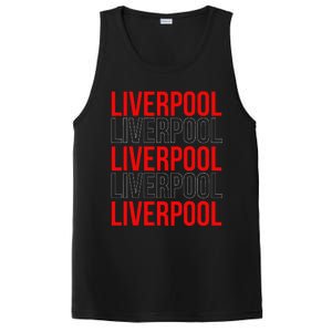 Liverpool City Tourist Souvenir Gift Uk England PosiCharge Competitor Tank