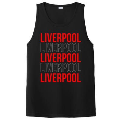 Liverpool City Tourist Souvenir Gift Uk England PosiCharge Competitor Tank