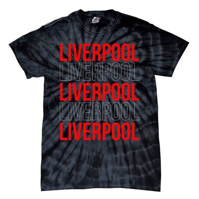 Liverpool City Tourist Souvenir Gift Uk England Tie-Dye T-Shirt