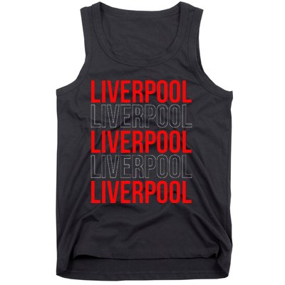 Liverpool City Tourist Souvenir Gift Uk England Tank Top