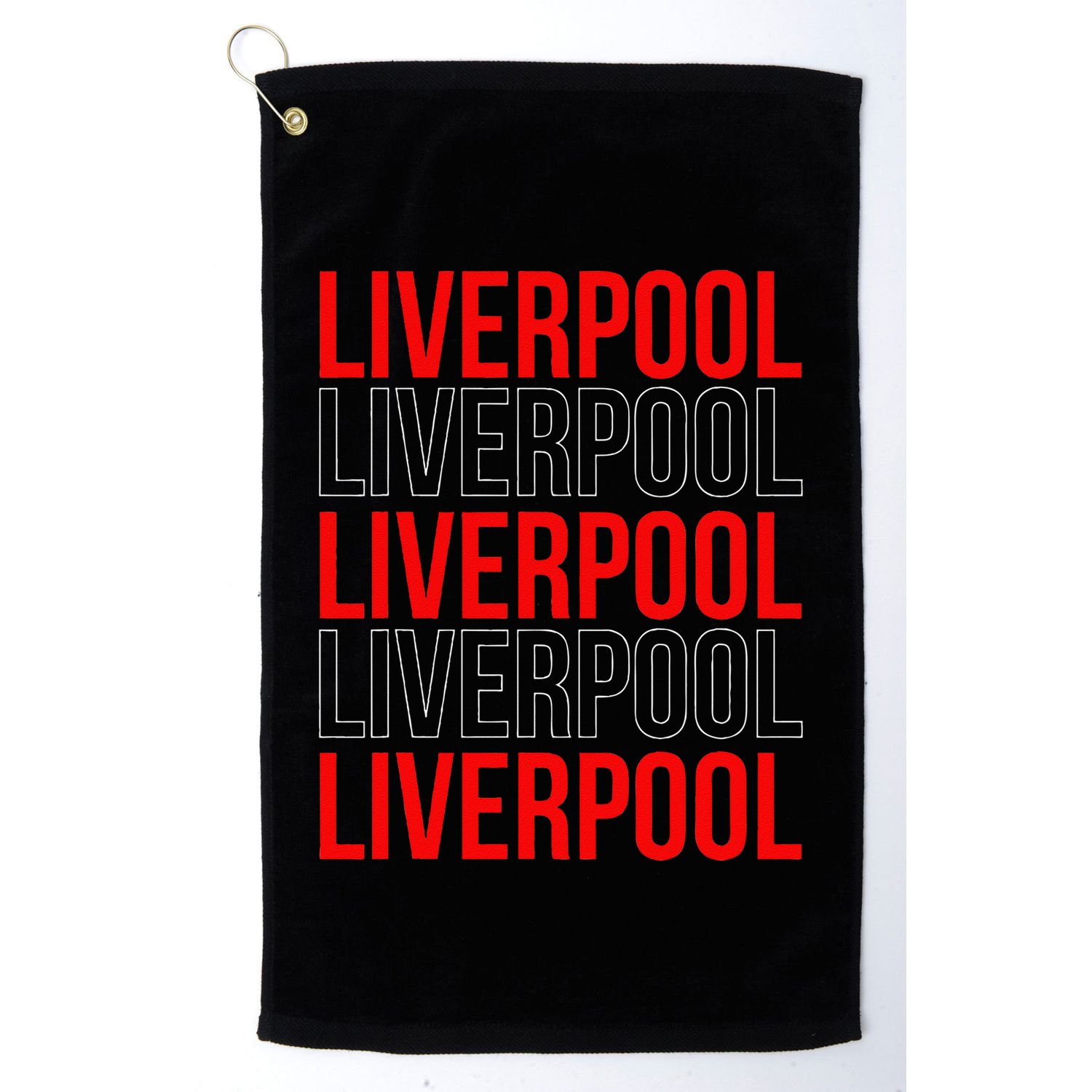 Liverpool City Tourist Souvenir Gift Uk England Golf Towel