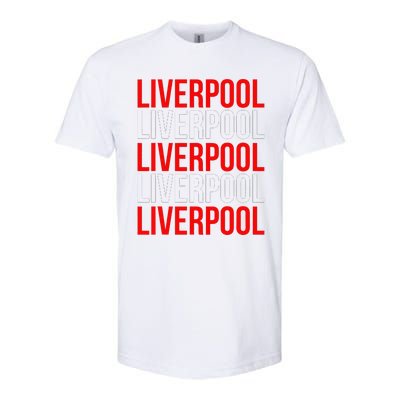 Liverpool City Tourist Souvenir Gift Uk England Softstyle® CVC T-Shirt