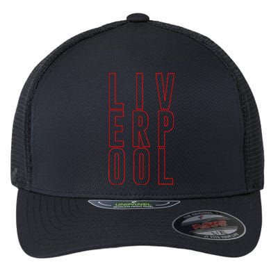 Liverpool City Tourist Souvenir Gift Uk England Flexfit Unipanel Trucker Cap