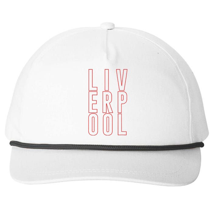 Liverpool City Tourist Souvenir Gift Uk England Snapback Five-Panel Rope Hat