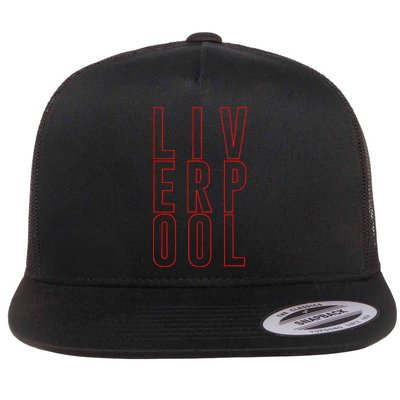 Liverpool City Tourist Souvenir Gift Uk England Flat Bill Trucker Hat