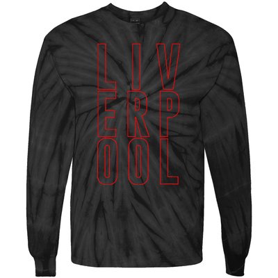 Liverpool City Tourist Souvenir Gift Uk England Tie-Dye Long Sleeve Shirt