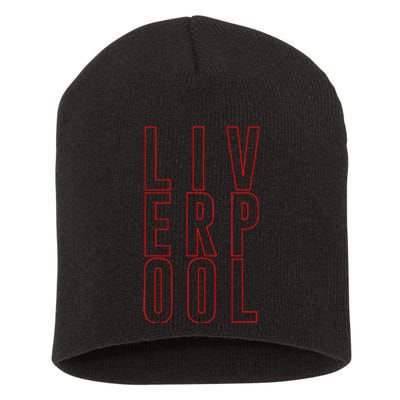 Liverpool City Tourist Souvenir Gift Uk England Short Acrylic Beanie