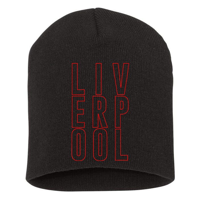 Liverpool City Tourist Souvenir Gift Uk England Short Acrylic Beanie