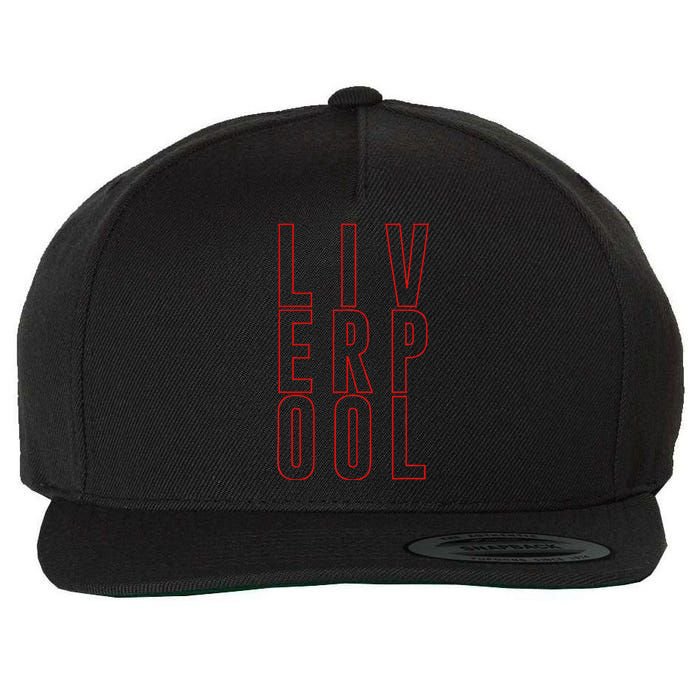 Liverpool City Tourist Souvenir Gift Uk England Wool Snapback Cap