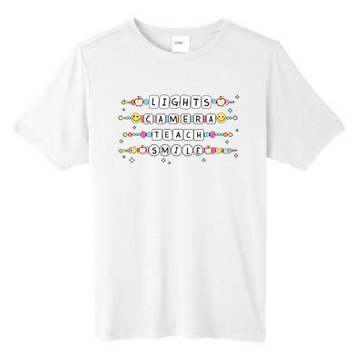 Lights Camera Teach Smile Tall Fusion ChromaSoft Performance T-Shirt