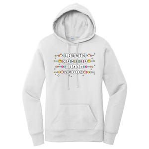 Lights Camera Teach Smile Women's Pullover Hoodie