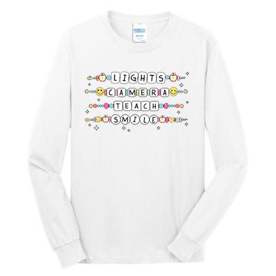 Lights Camera Teach Smile Tall Long Sleeve T-Shirt