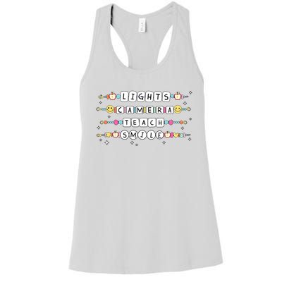 Lights Camera Teach Smile Women's Racerback Tank