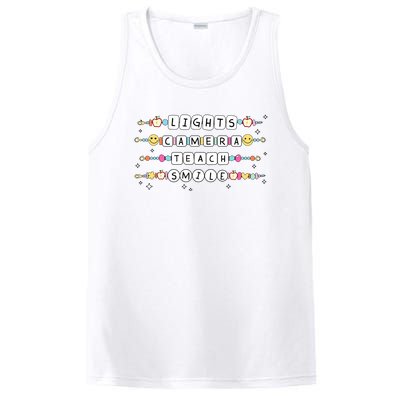 Lights Camera Teach Smile PosiCharge Competitor Tank