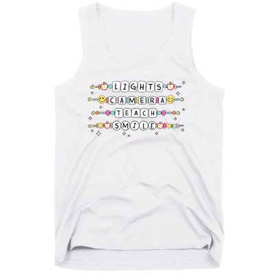 Lights Camera Teach Smile Tank Top