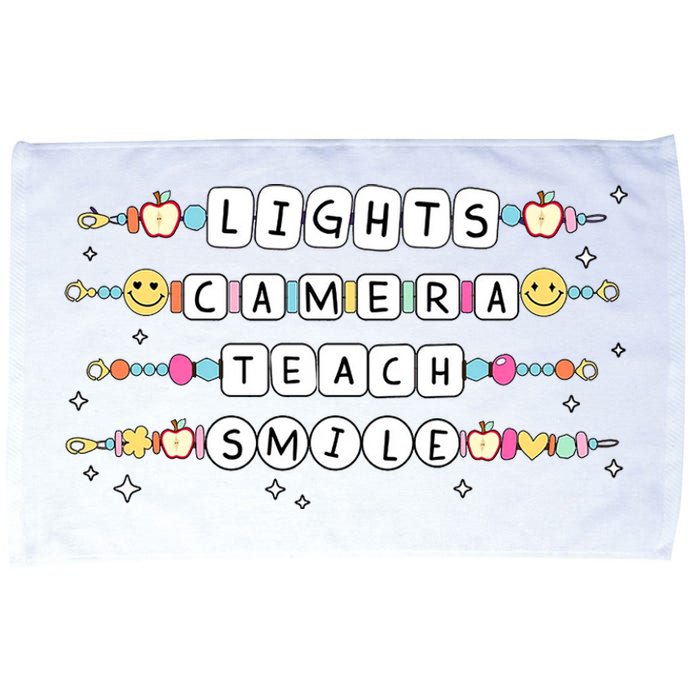 Lights Camera Teach Smile Microfiber Hand Towel