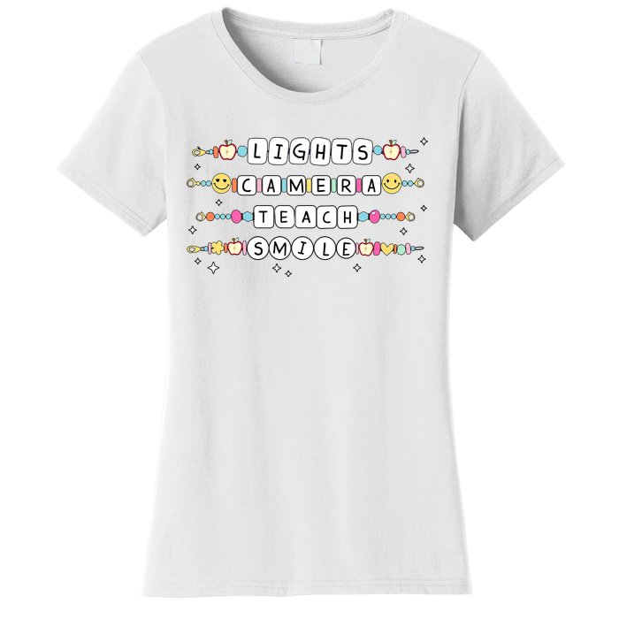 Lights Camera Teach Smile Women's T-Shirt