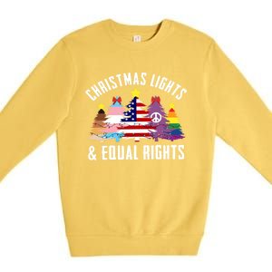 Lgbtq Christmas Trees Gift Premium Crewneck Sweatshirt