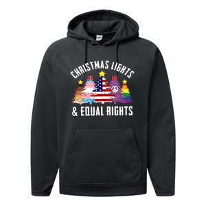 Lgbtq Christmas Trees Gift Performance Fleece Hoodie