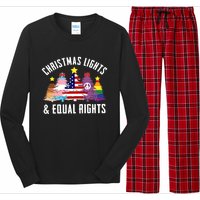 Lgbtq Christmas Trees Gift Long Sleeve Pajama Set