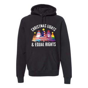 Lgbtq Christmas Trees Gift Premium Hoodie