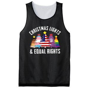 Lgbtq Christmas Trees Gift Mesh Reversible Basketball Jersey Tank