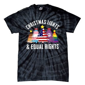 Lgbtq Christmas Trees Gift Tie-Dye T-Shirt