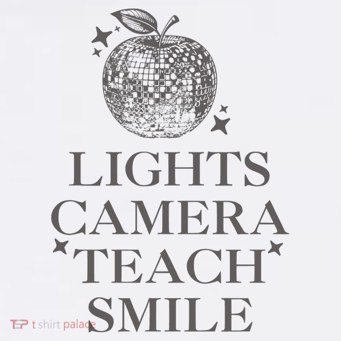 Lights Camera Teach Smile Funny Button