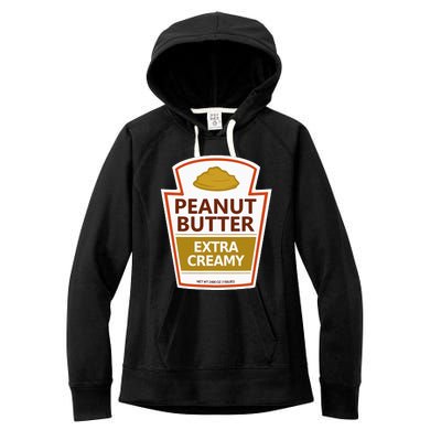 Lazy Costume Tees Peanut Butter Extra Creamy Women's Fleece Hoodie