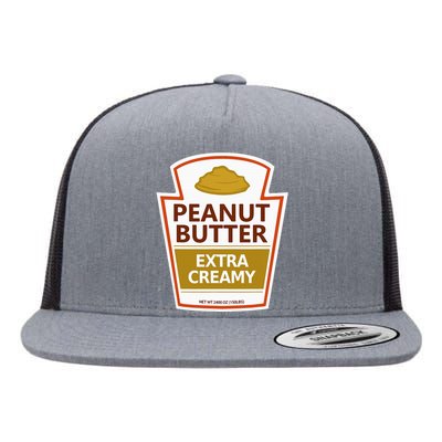 Lazy Costume Tees Peanut Butter Extra Creamy Flat Bill Trucker Hat