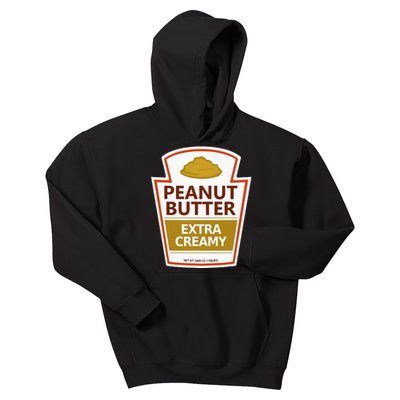 Lazy Costume Tees Peanut Butter Extra Creamy Kids Hoodie