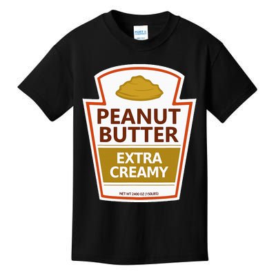 Lazy Costume Tees Peanut Butter Extra Creamy Kids T-Shirt