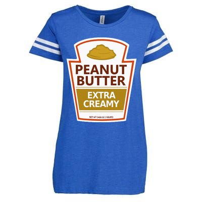 Lazy Costume Tees Peanut Butter Extra Creamy Enza Ladies Jersey Football T-Shirt