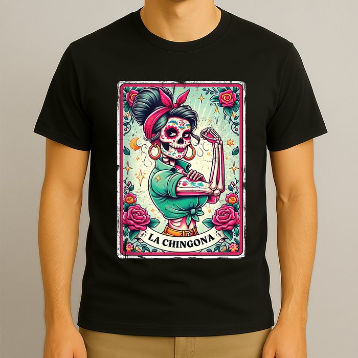 La Chingona Tarot Card Funny Spanish Slang Boss Latina Power T-Shirt