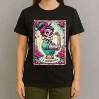 La Chingona Tarot Card Funny Spanish Slang Boss Latina Power T-Shirt