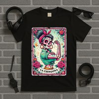 La Chingona Tarot Card Funny Spanish Slang Boss Latina Power T-Shirt