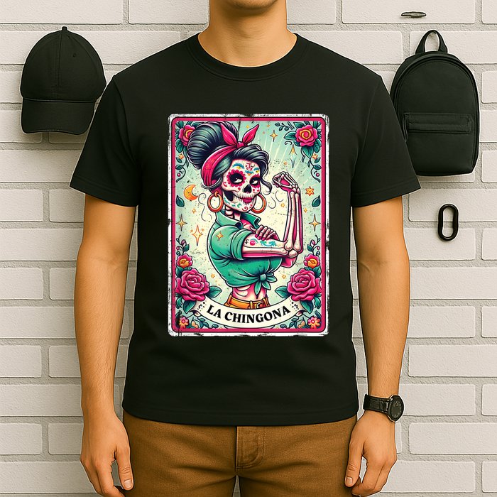 La Chingona Tarot Card Funny Spanish Slang Boss Latina Power T-Shirt