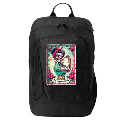 La Chingona Tarot Card Funny Spanish Slang Boss Latina Power City Backpack