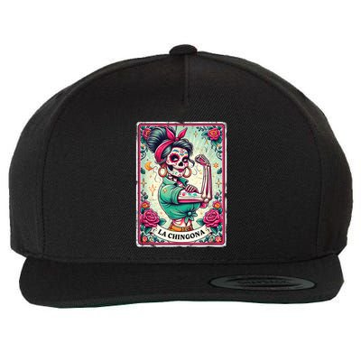 La Chingona Tarot Card Funny Spanish Slang Boss Latina Power Wool Snapback Cap