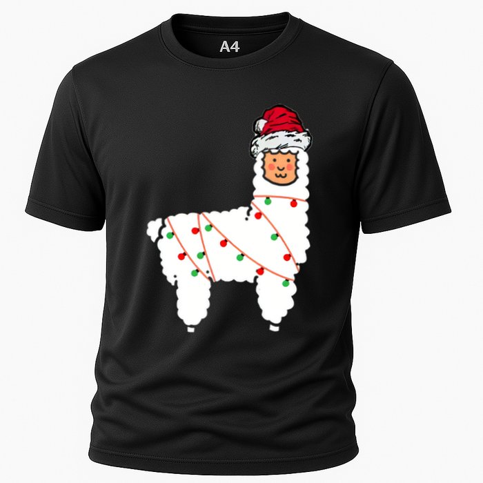 Llama Christmas Tree Performance Shirt