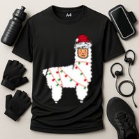 Llama Christmas Tree Performance Shirt