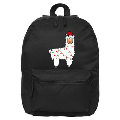Llama Christmas Tree 16 in Basic Backpack